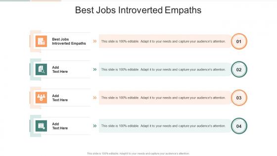 Best Jobs Introverted Empaths In Powerpoint And Google Slides Cpb
