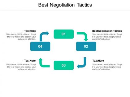 Best negotiation tactics ppt powerpoint presentation gallery graphics download cpb