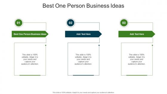 Best One Person Business Ideas In Powerpoint And Google Slides Cpb