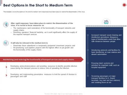 Best options in the short to medium term ppt powerpoint presentation portfolio pictures