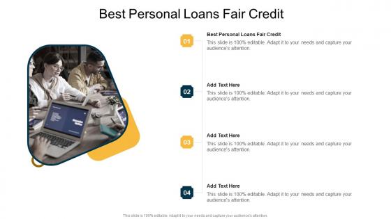 Best Personal Loans Fair Credit In Powerpoint And Google Slides Cpb