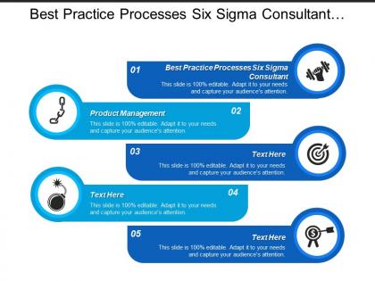 Best practice processes six sigma consultant product management cpb
