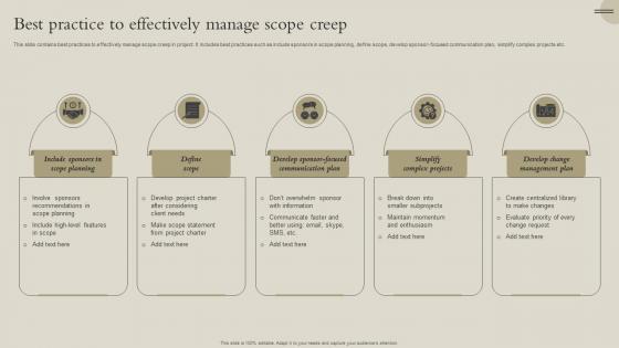 Best Practice To Effectively Manage Scope Creep
