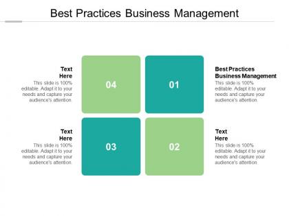 Best practices business management ppt powerpoint presentation shapes cpb