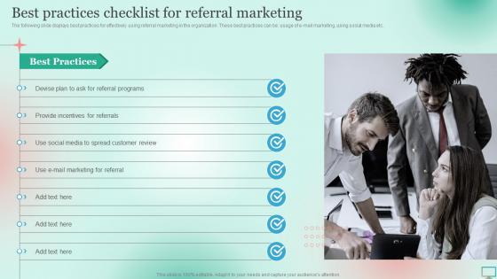 Best Practices Checklist For Referral Marketing Market Segmentation Strategy For B2B And B2C