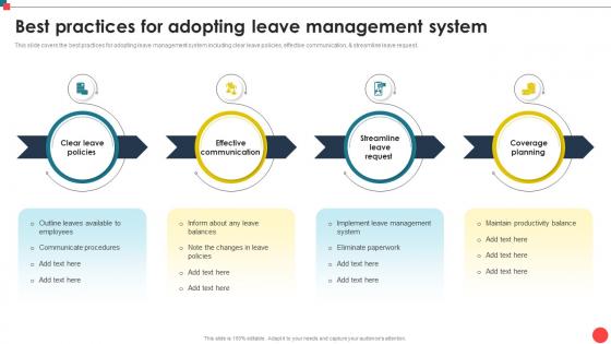 Best Practices For Adopting Leave Management System Automating Leave Management CRP DK SS