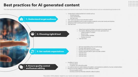 Best Practices For AI Generated Content AI Copywriting Tools AI SS V