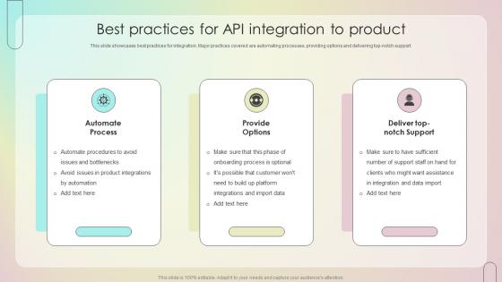 Best Practices For API Integration To Product Customer Onboarding Journey Process