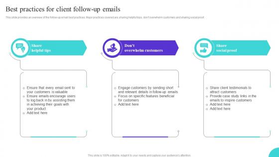 Best practices for client follow up emails onboarding journey to enhance user interaction
