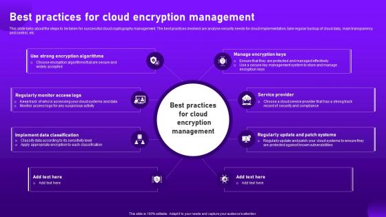 Best Practices For Cloud Encryption Management Cloud Cryptography