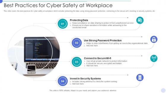 Best practices for cyber safety at workplace