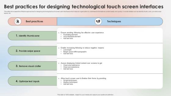 Best Practices For Designing Technological Touch Screen Interfaces