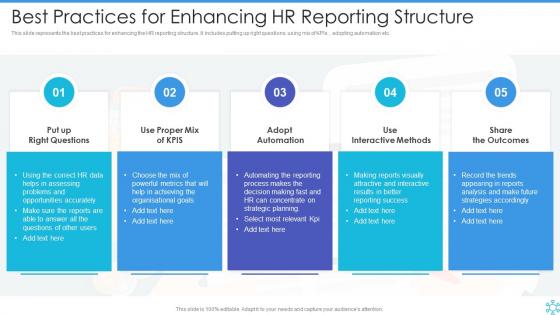 Best Practices For Enhancing Hr Reporting Structure