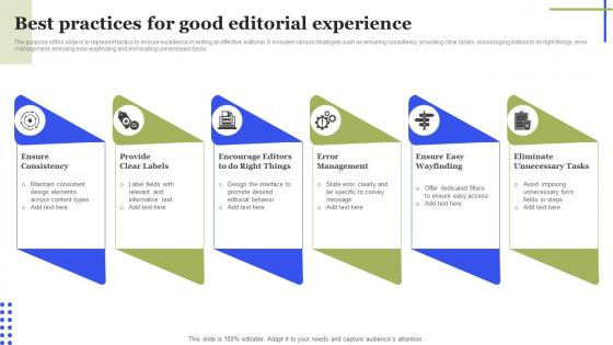 Best Practices For Good Editorial Experience