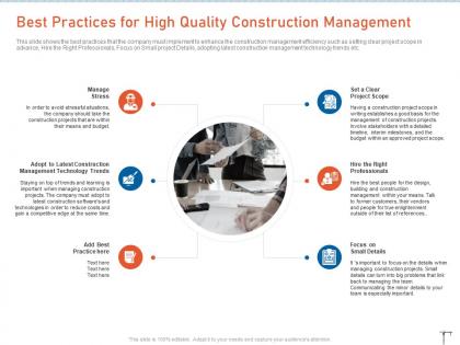 Best practices for high quality construction management strategies for maximizing resource efficiency