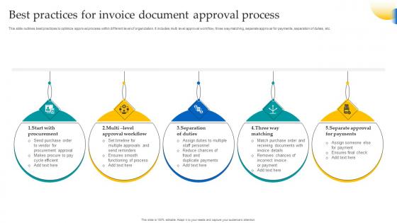 Best Practices For Invoice Document Approval Process