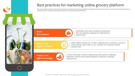 Best Practices For Marketing Online Grocery Platform Navigating Landscape Of Online Grocery Shopping