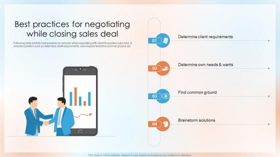 Best Practices For Negotiating While Closing Sales Deal Top Sales Closing Techniques SA SS