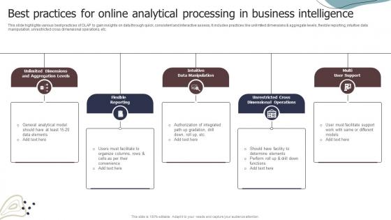 Best Practices For Online Analytical Processing In Business Intelligence
