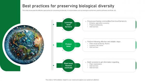 Best Practices For Preserving Biological Diversity