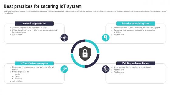 Best Practices For Securing IoT System IoT Security And Privacy Safeguarding IoT SS