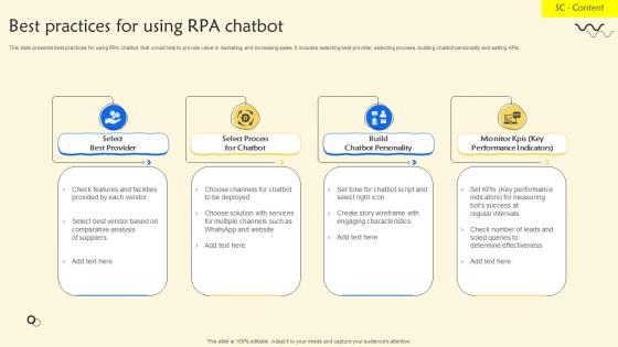 Best Practices For Using RPA Chatbot