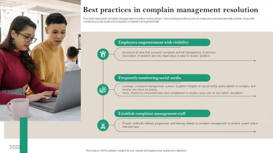 Best Practices In Complain Management Resolution