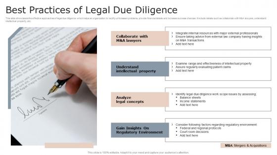 Best Practices Of Legal Due Diligence