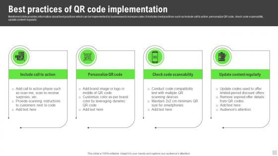 Best Practices Of QR Code Implementation Of Cashless Payment