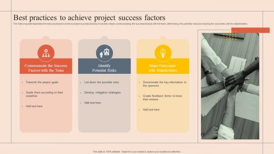 Best Practices To Achieve Project Success Factors
