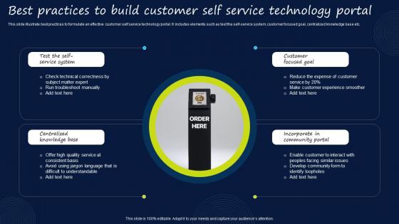Best Practices To Build Customer Self Service Technology Portal