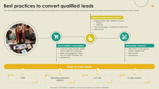 Best Practices To Convert Qualified B2B Outside Sales Strategy Development SA SS