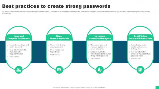 Best Practices To Create Strong Passwords Guide For Blockchain BCT SS V