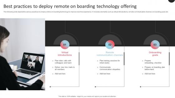 Best Practices To Deploy Remote On Boarding Technology Offering