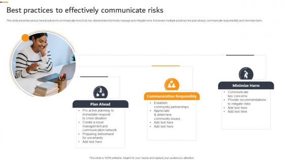 Best Practices To Effectively Communicate Risks