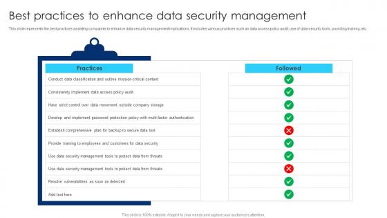 Best Practices To Enhance Data Security Management