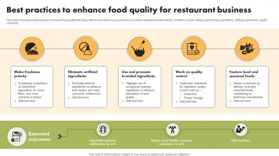 Best Practices To Enhance Food Quality For Restaurant Business