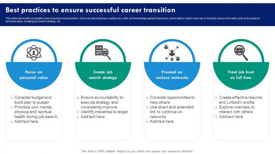 Best Practices To Ensure Successful Career Transition