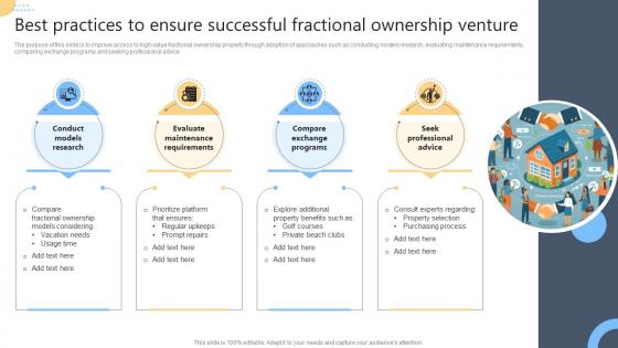Best Practices To Ensure Successful Fractional Ownership Venture