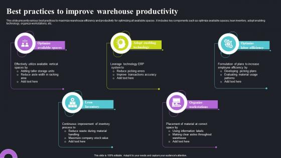 Best Practices To Improve Warehouse Productivity