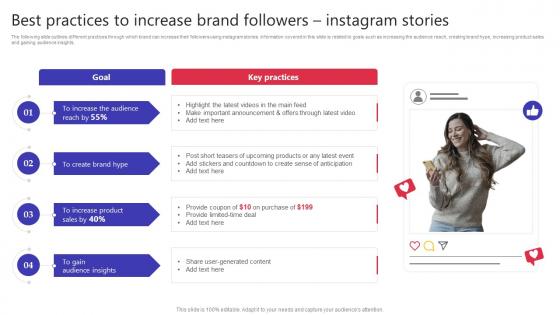 Best Practices To Increase Brand Followers Instagram Stories Building Video Marketing Strategies