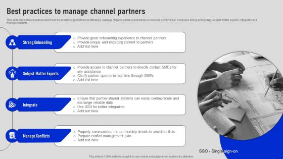 Best Practices To Manage Channel Partners Collaborative Sales Plan To Increase Strategy SS V