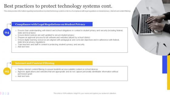 Best Practices To Protect Technology Systems Cont Online Education Playbook