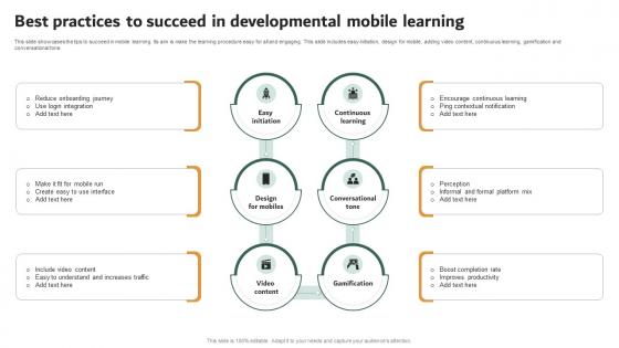 Best Practices To Succeed In Developmental Mobile Learning