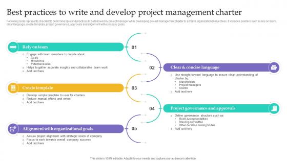 Best Practices To Write And Develop Project Integration Management PM SS
