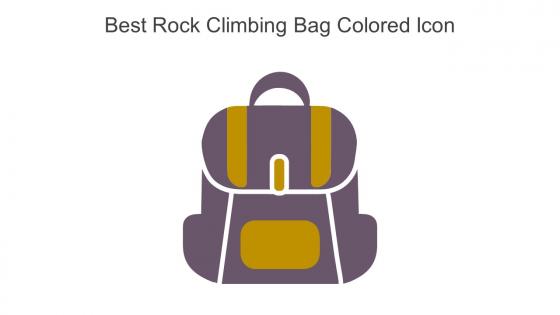 Best Rock Climbing Bag Colored Icon In Powerpoint Pptx Png And Editable Eps Format