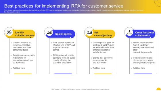 Best Rpa For Customer Service Rpa For Business Transformation Key Use Cases And Applications AI SS