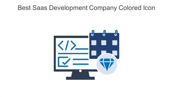 Best Saas Development Company Colored Icon In Powerpoint Pptx Png And Editable Eps Format