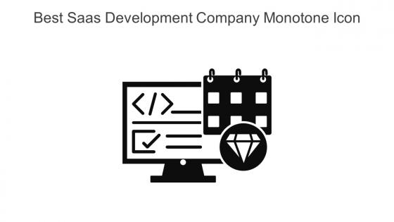 Best Saas Development Company Monotone Icon In Powerpoint Pptx Png And Editable Eps Format