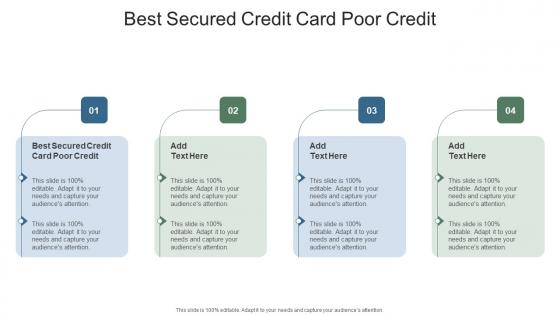 Best Secured Credit Card Poor Credit In Powerpoint And Google Slides Cpb